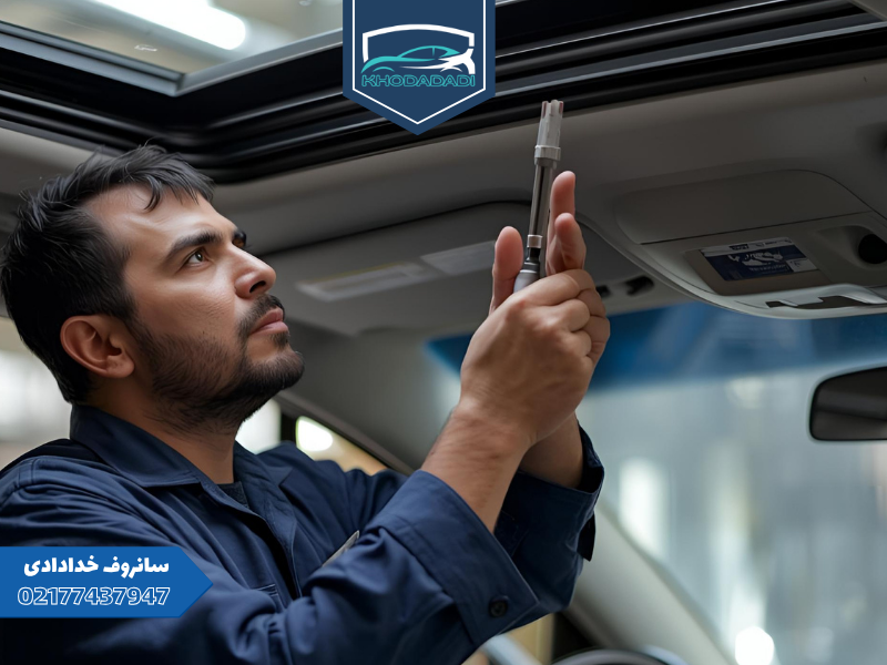 تمیزکاری ریلها و شیشه سانروف